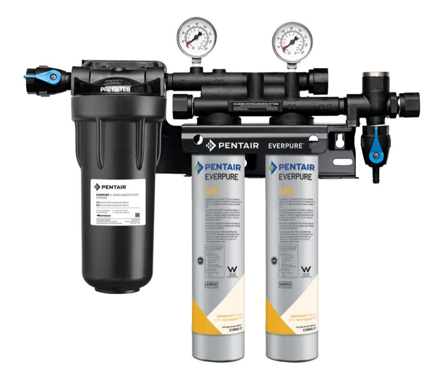 Everpure filtration for coffee and ice machines in a Kuwait café
