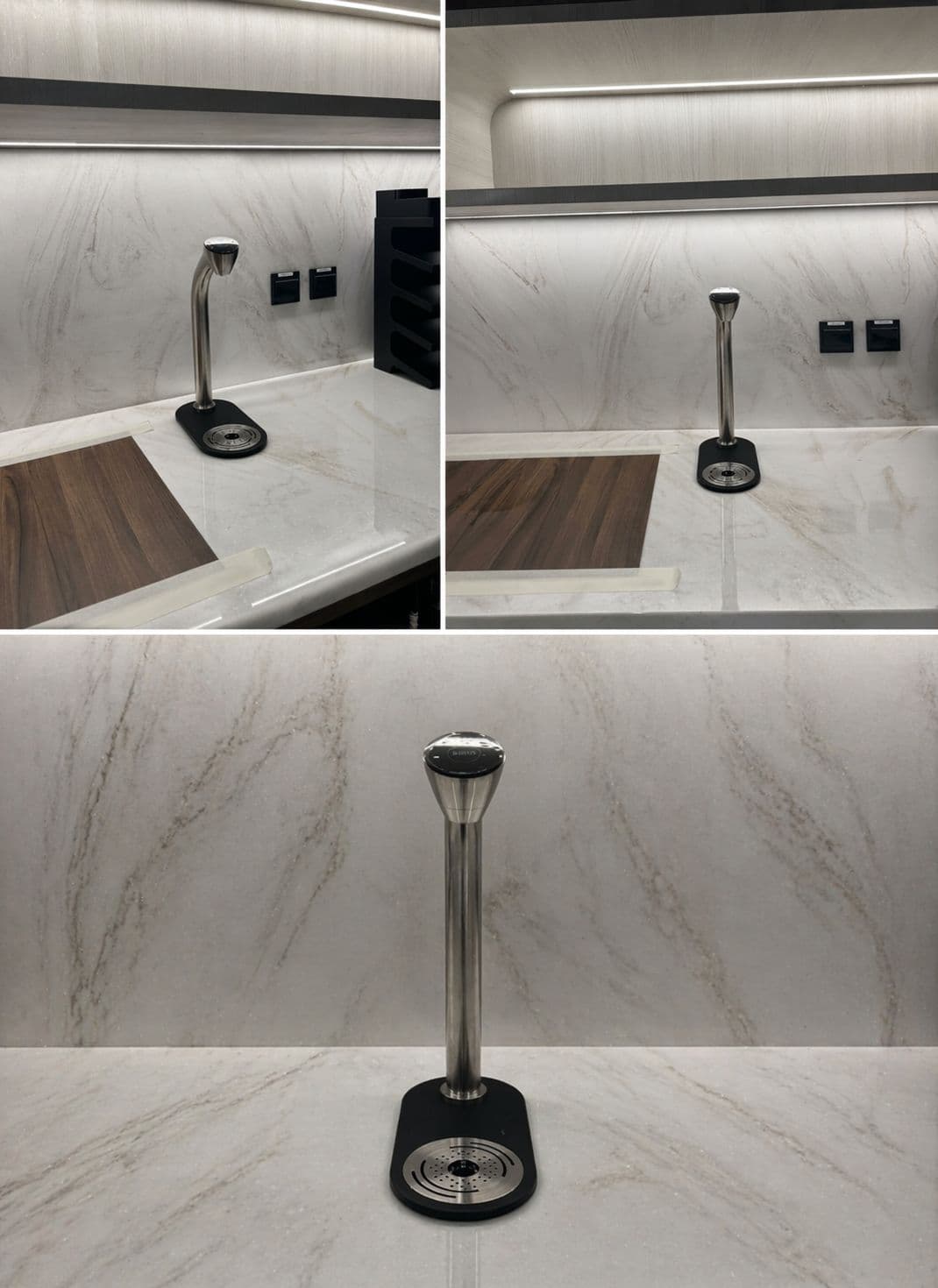 BRITA Extra C-Tap undercounter water tap in an office kitchen